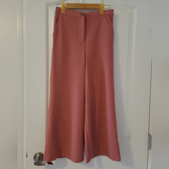 GOOD LUCK GEM High-Waist Wide leg pants burnt pink - Picture 2 of 2